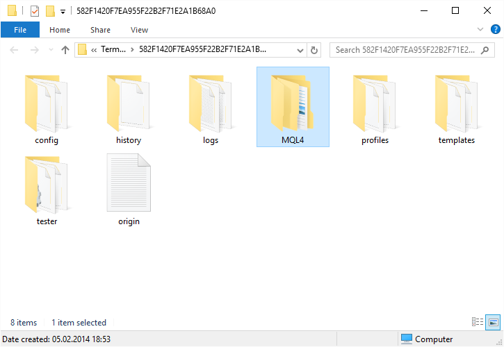 Opening MQL4/MQL5 Folder