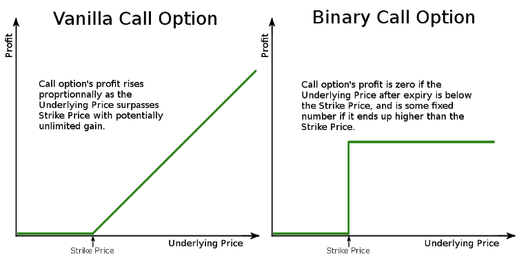Binary vs. Vanilla Call Option Difference