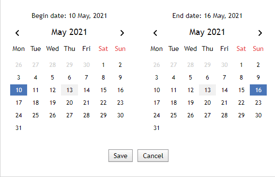 MQL5.com Calendar - Time Browsing