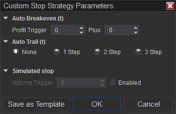 NinjaTrader - Custom Stop Strategy Parameters