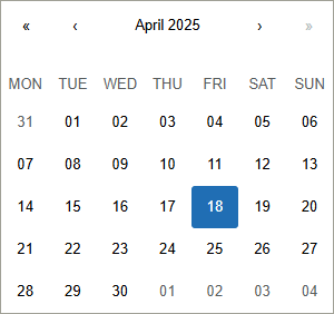IG 日历 - 时间浏览