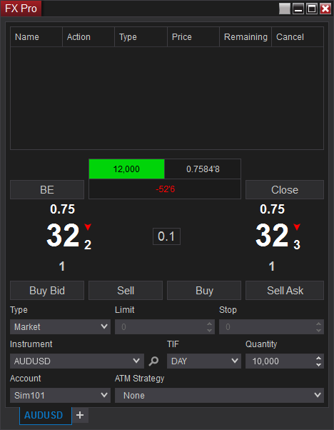 NinjaTrader - 外汇专家订单