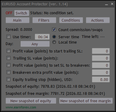Account Protector - Interface - Dark Mode